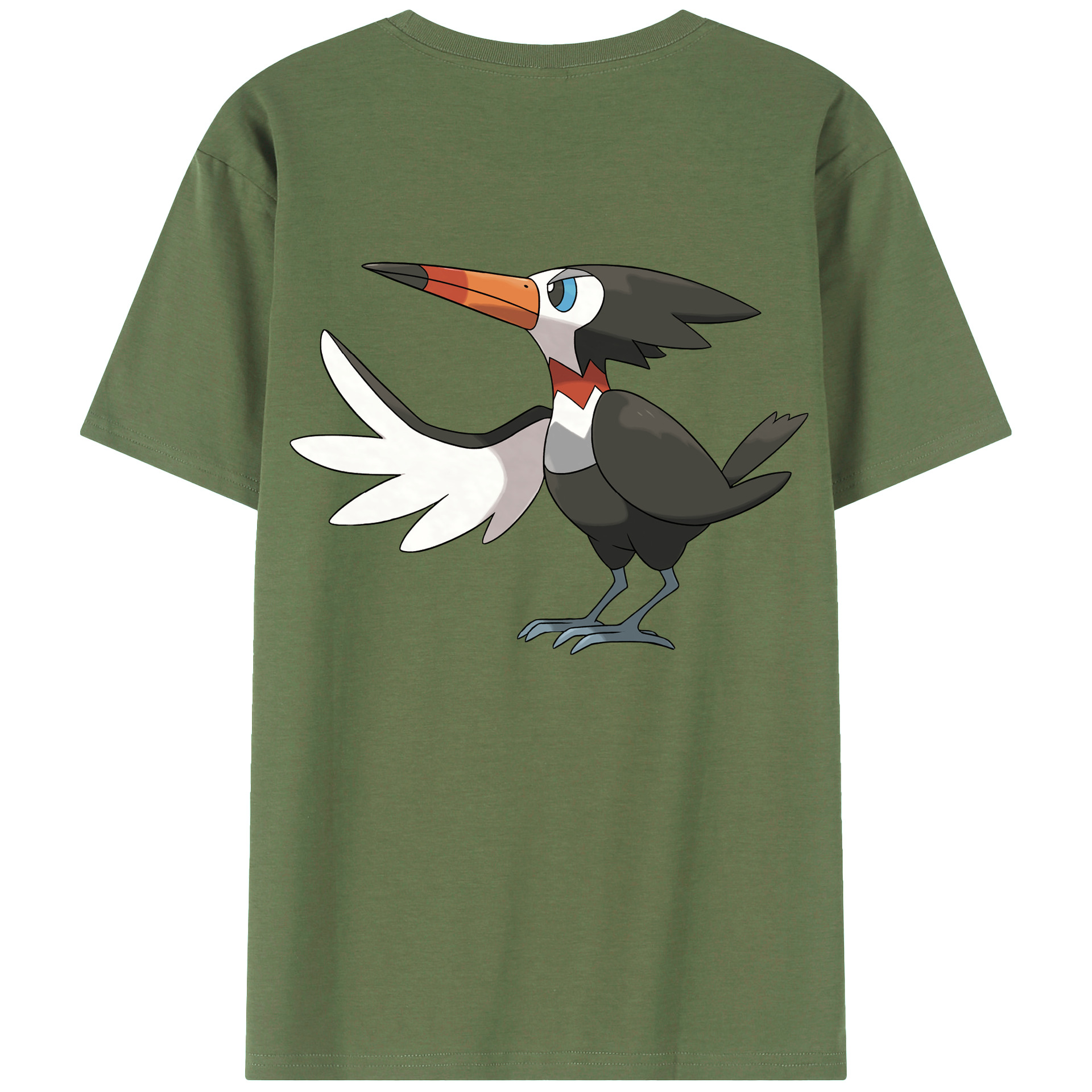 （画像用） ポケットモンスター Pokémon 綿100％ メンズ半袖Tシャツ（バックプリント） 通気性